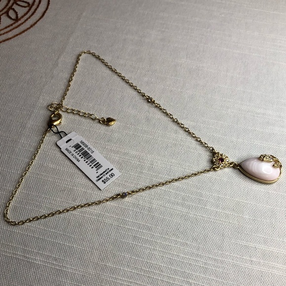 Carolee Blush Cameo Rose Necklace - Picture 4 of 14